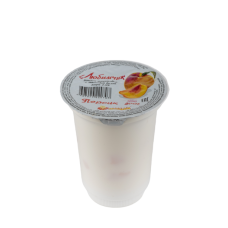 Йогурт с ароматом «Персик» с м.д.ж. 2,5% 400 г Стакан из полипропилена